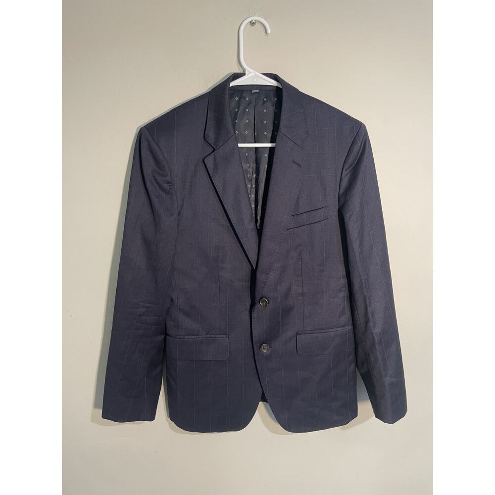 Bonobos Jetsetter Jacket Blazer Mens 36S Stretch Slim Fit Wool Navy Preppy‎